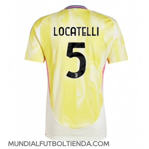 Camiseta Juventus Manuel Locatelli #5 Segunda Equipación Replica 2024-25 mangas cortas